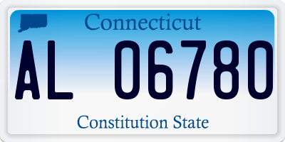 CT license plate AL06780