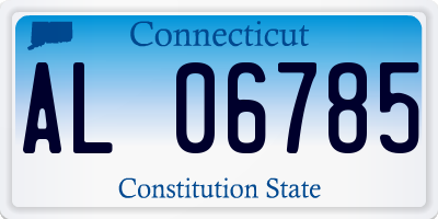 CT license plate AL06785