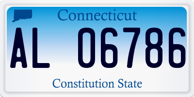 CT license plate AL06786