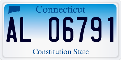 CT license plate AL06791