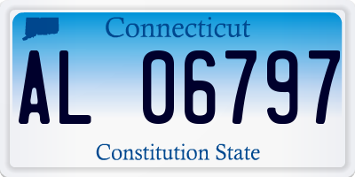 CT license plate AL06797