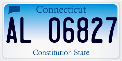 CT license plate AL06827