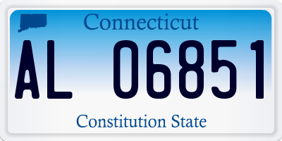 CT license plate AL06851