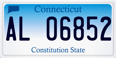 CT license plate AL06852