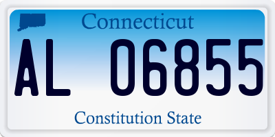CT license plate AL06855