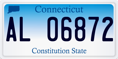 CT license plate AL06872