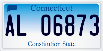 CT license plate AL06873