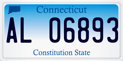CT license plate AL06893