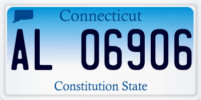 CT license plate AL06906