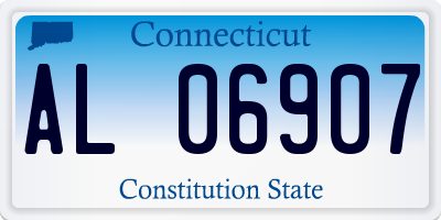 CT license plate AL06907