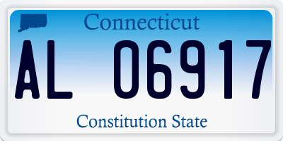 CT license plate AL06917