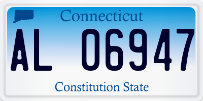 CT license plate AL06947