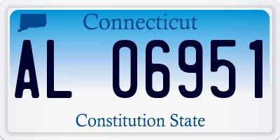 CT license plate AL06951