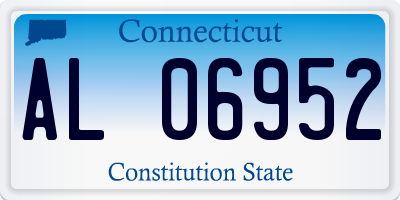 CT license plate AL06952