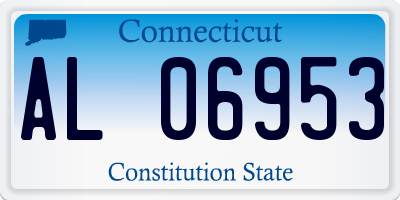 CT license plate AL06953