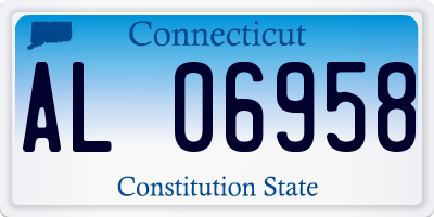 CT license plate AL06958