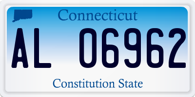 CT license plate AL06962