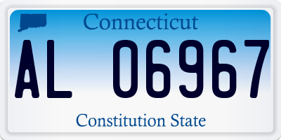 CT license plate AL06967