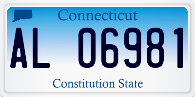 CT license plate AL06981
