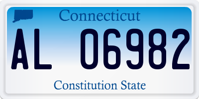 CT license plate AL06982
