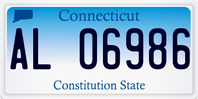 CT license plate AL06986