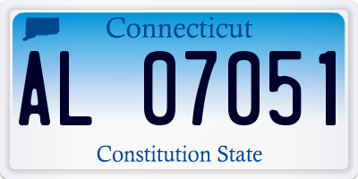 CT license plate AL07051
