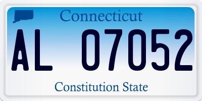CT license plate AL07052