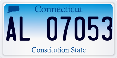 CT license plate AL07053