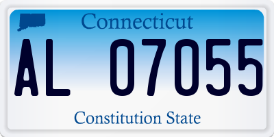 CT license plate AL07055