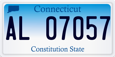 CT license plate AL07057
