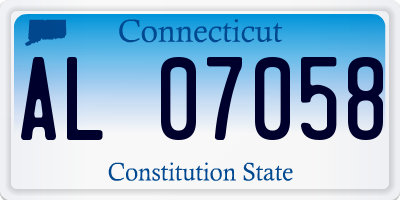 CT license plate AL07058
