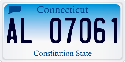 CT license plate AL07061