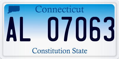 CT license plate AL07063