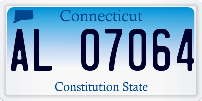 CT license plate AL07064