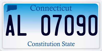 CT license plate AL07090
