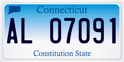CT license plate AL07091