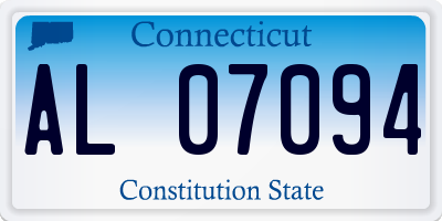 CT license plate AL07094