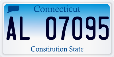 CT license plate AL07095