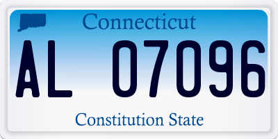 CT license plate AL07096