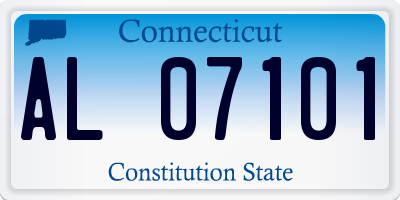 CT license plate AL07101