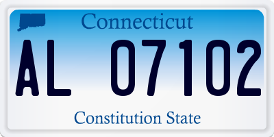 CT license plate AL07102