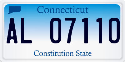 CT license plate AL07110