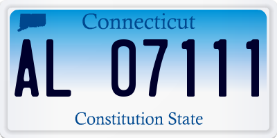 CT license plate AL07111