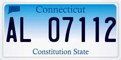 CT license plate AL07112