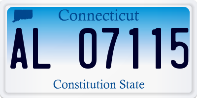 CT license plate AL07115