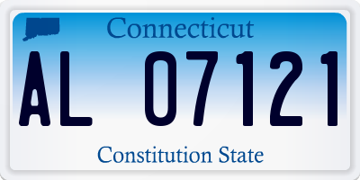 CT license plate AL07121