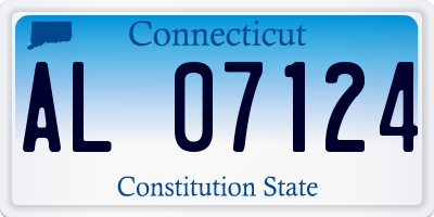 CT license plate AL07124
