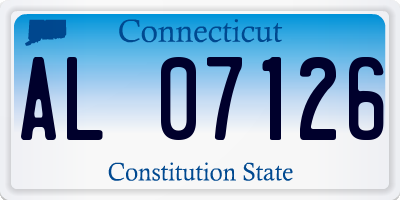 CT license plate AL07126