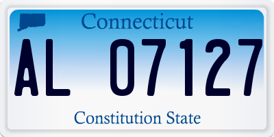CT license plate AL07127