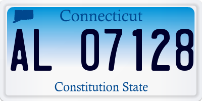 CT license plate AL07128